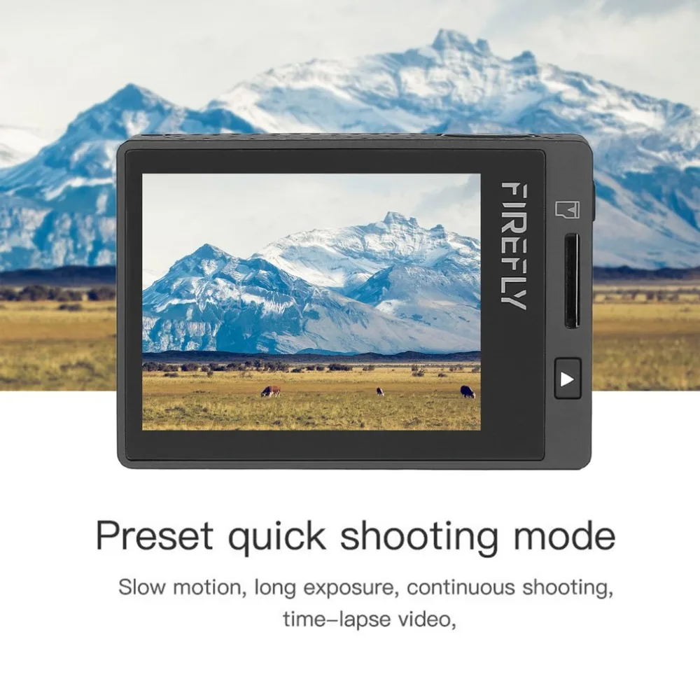 Hawkeye Firefly Водонепроницаемая камера 8 S 4 K 30fps без искажений Bluetooth Wifi HD экшн