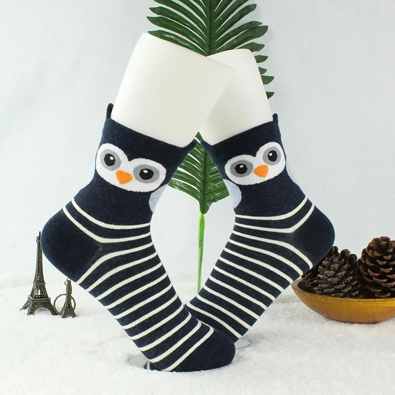 [COSPLACOOL]2017 милые носки с совами/птицами для женщин/девочек забавные студентов meias
