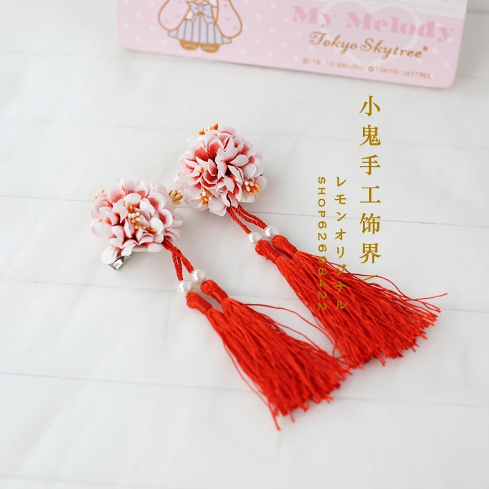 Костюм в стиле Косплей шпилька Hanfu заколки для волос заколки древний костюм ленточный обруч аксессуары для волос Лолита Мягкая сестра шпилька для волос