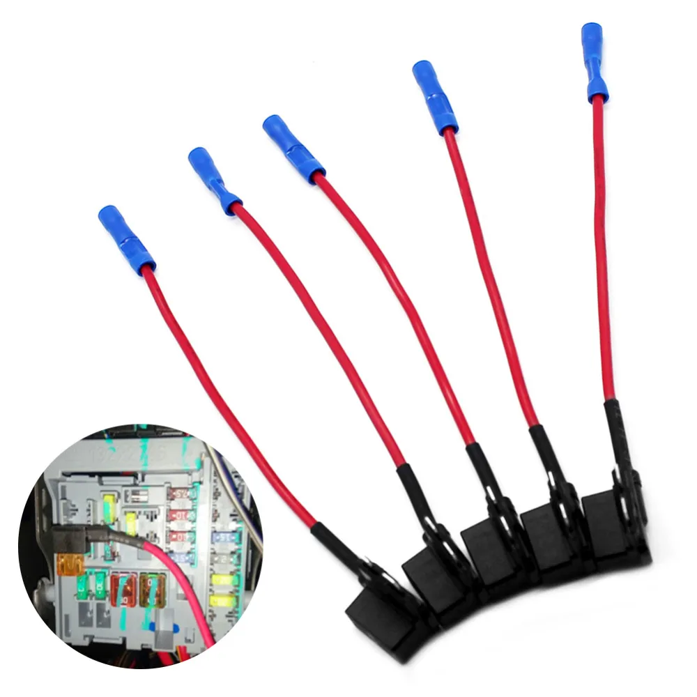 5 шт. 10А стандартный предохранитель для цепи держатель ACU Piggy Back Tap Fusible|fuse box holder|blade