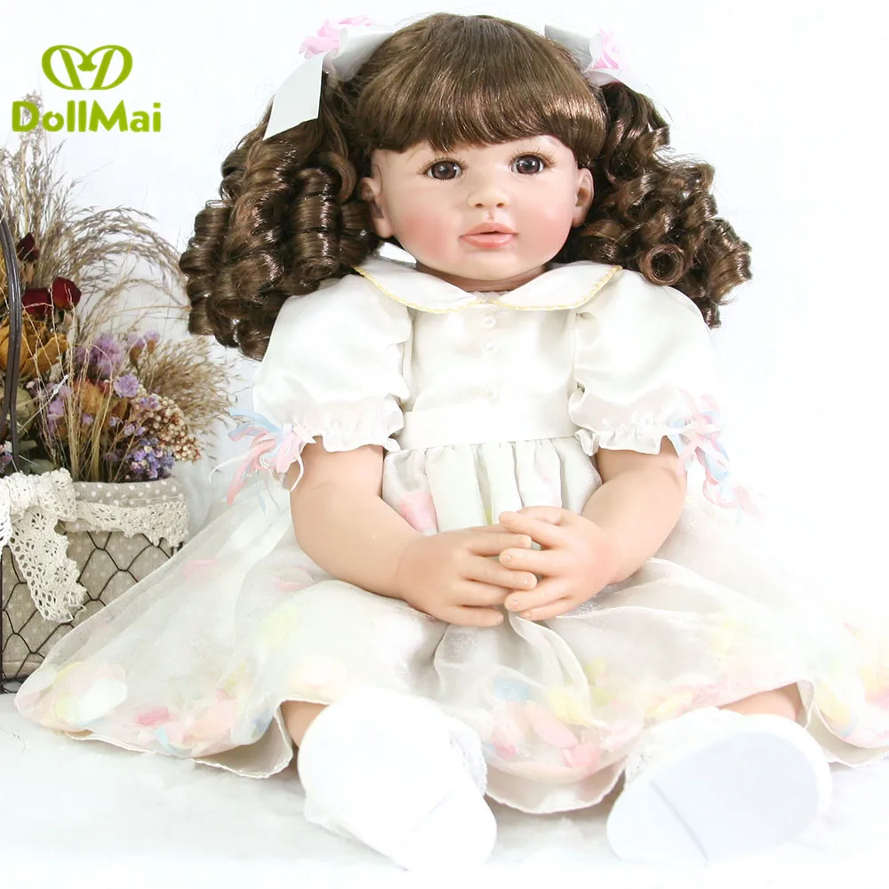 24 &quot60 см Bebes кукла трансфер до reborn силиконовые куклы для новорожденных и малышей