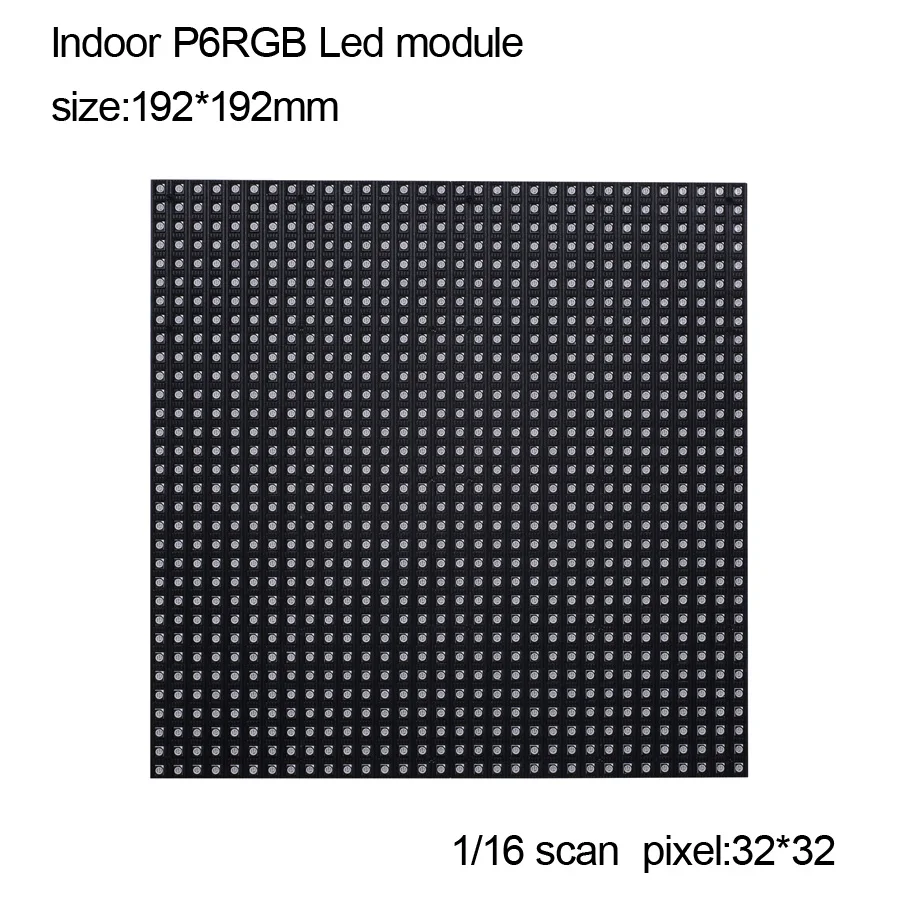 Крытый P6 RGB 3в1 модуль 32x32 пикселей SMD3528 HD светодиодный полноцветный экран|p6 rgb|display