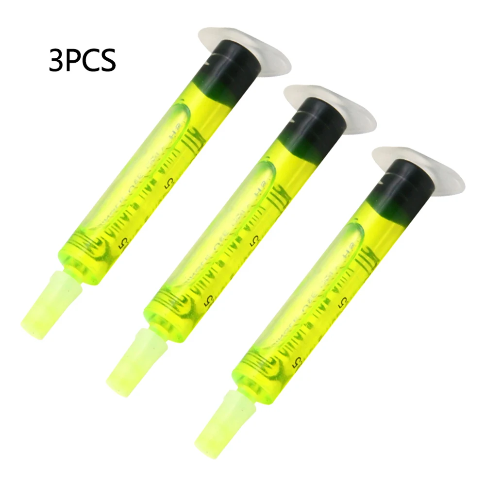 3Pcs High Concentration R134a R410 R12 Car Frozen Tracer Oil Car Fluorescent Auto Air Conditioning Refrigerant 2.5ml Each