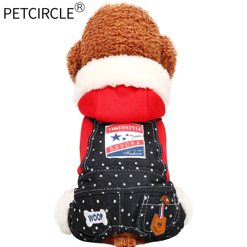Одежда для собак PETCIRCLE плюшевый Померанский французский комбинезон бульдога