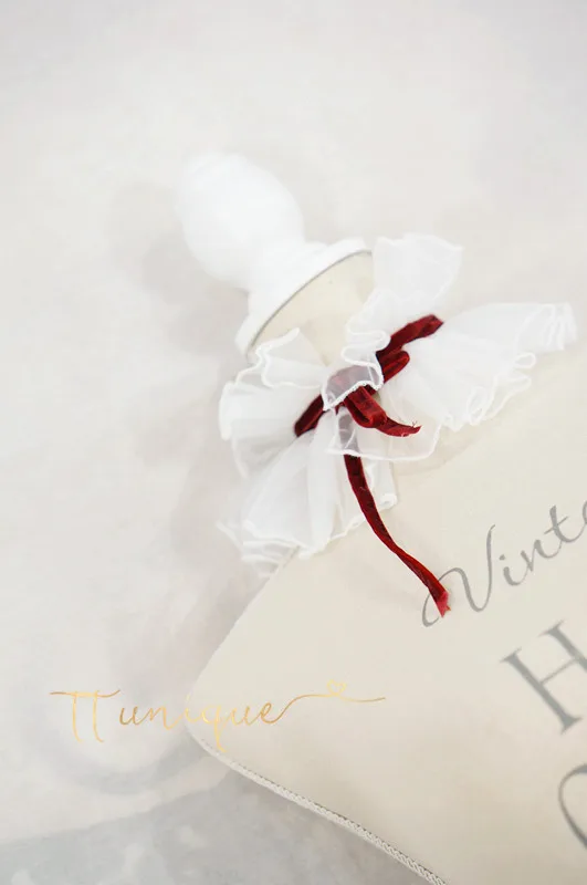 Customized model styling photo photography travel with neck accessories light dress Lace Detachable Lapel Choker Necklace Shirt |