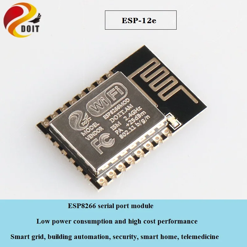 esp-12e Модуль Wi-Fi ESP8266 ESP8285 ESP-12E ESP-12F ESP-F ESP-M1 ESP-M2 DT-06 ESP-01s ESP-07 Wroom-02 ESP32 2,4G XH-NF-01 RC игрушки - Цвет: esp-12e