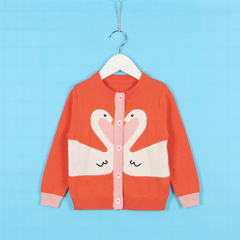 Детский кардиган пальто 2018 модные свитера для маленьких девочек с рисунком