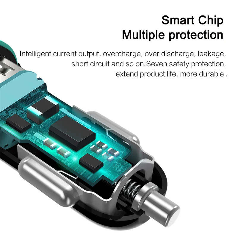 USAMS автомобильное зарядное устройство Макс 2.1A USB для мобильный телефон адаптер