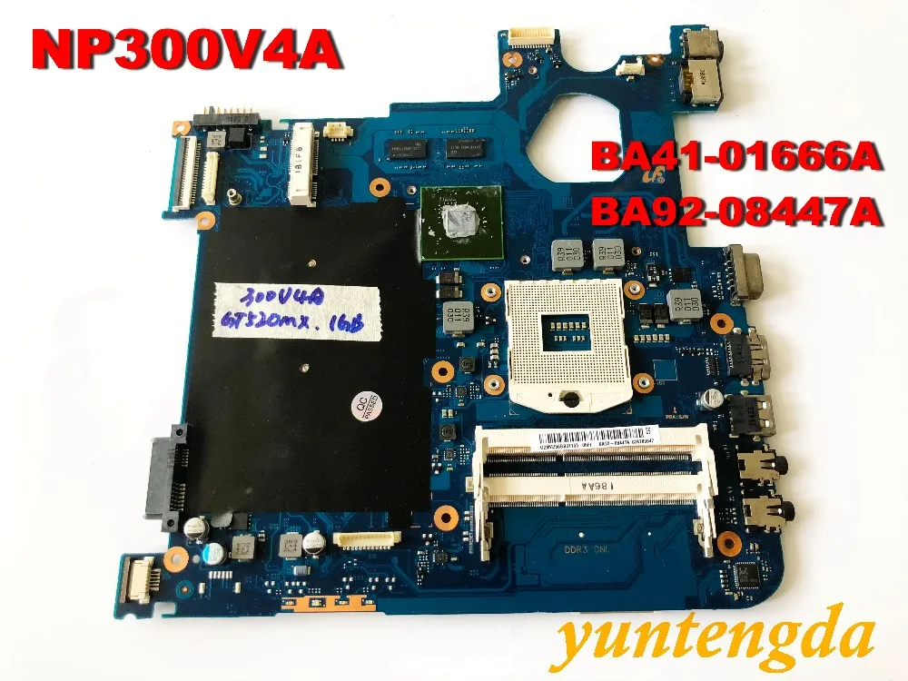 Original  For Samsung NP300V4A motherboard BA41-01666A BA92-08447A tested good  free shipping  connector