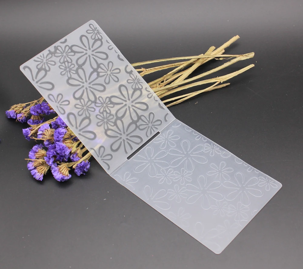 Пластиковая папка для тиснения цветок Весенняя бумага рукоделие альбом