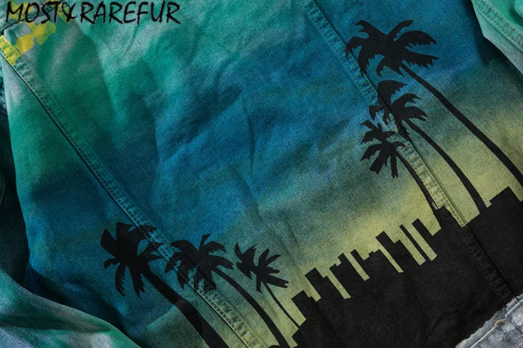 MOST & RAREFUR джинсовая куртка мужские джинсовые куртки хип хоп повседневные