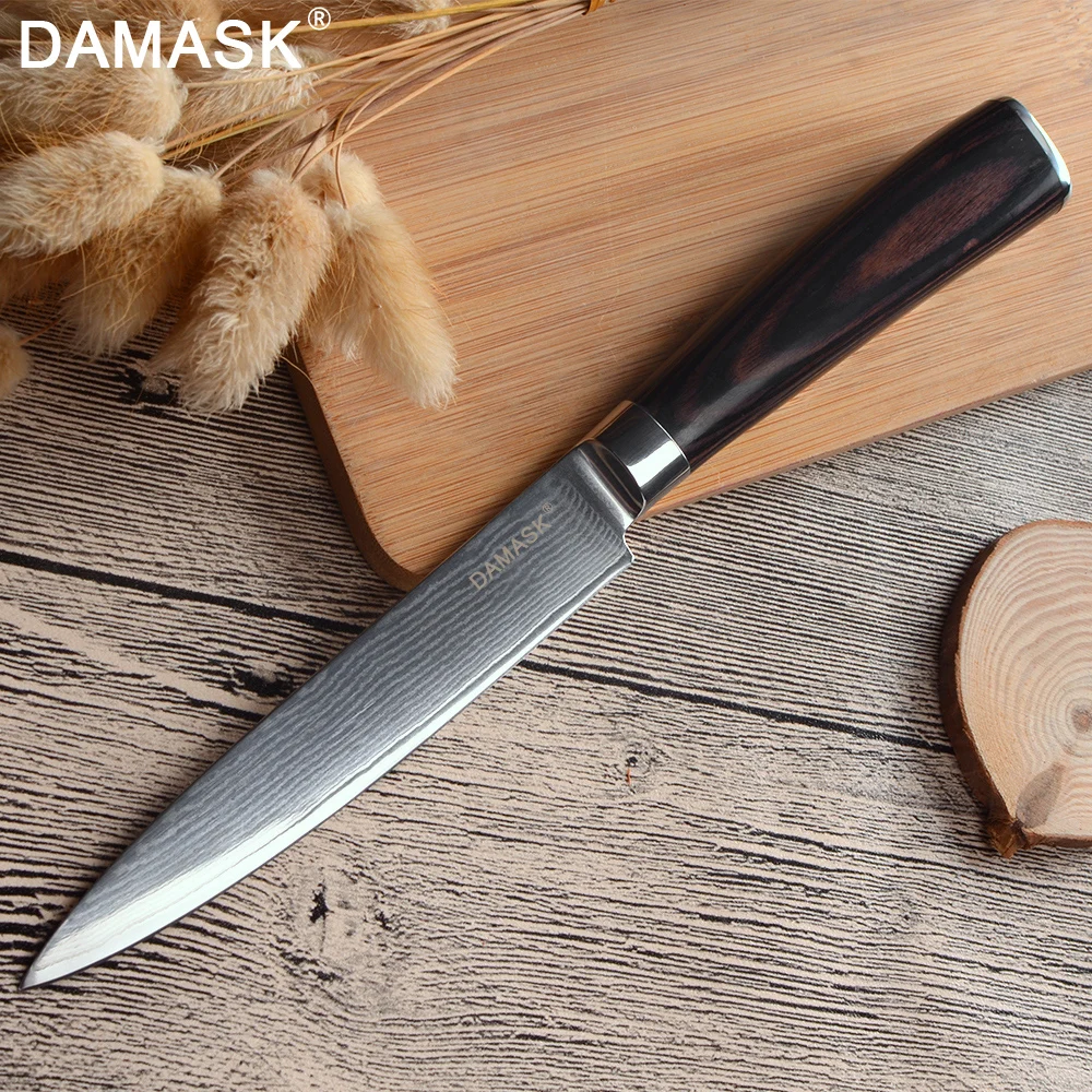 Damask 8 &quotшеф-повара 8&quot нарезка 7 &quotсантоку 7&quot разделка японские Дамасские