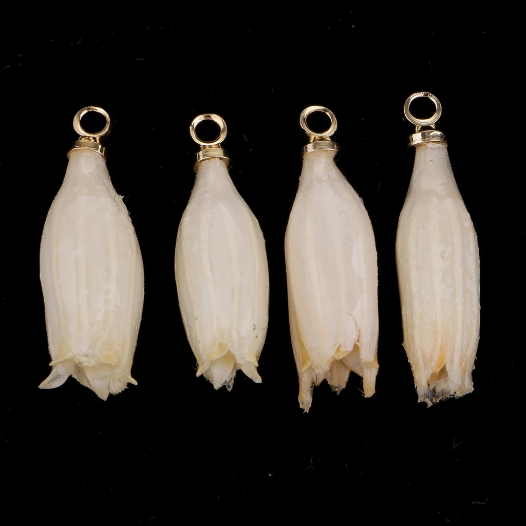 16 шт настоящие 3D Подвески Convallaria Majalis цветок подвески из эпоксидной смолы сушеные