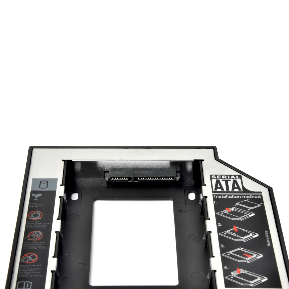 Sunvalley 12 7 мм 2 й HDD Caddy SATA на Универсальный алюминиевый пластик 5 &quotчехол для SSD DVD/CD ROM