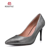 rosstyle hot sale women fashion pointed toe shoes spring autumn bling pumps sexy slim party super high heels red apricot x22