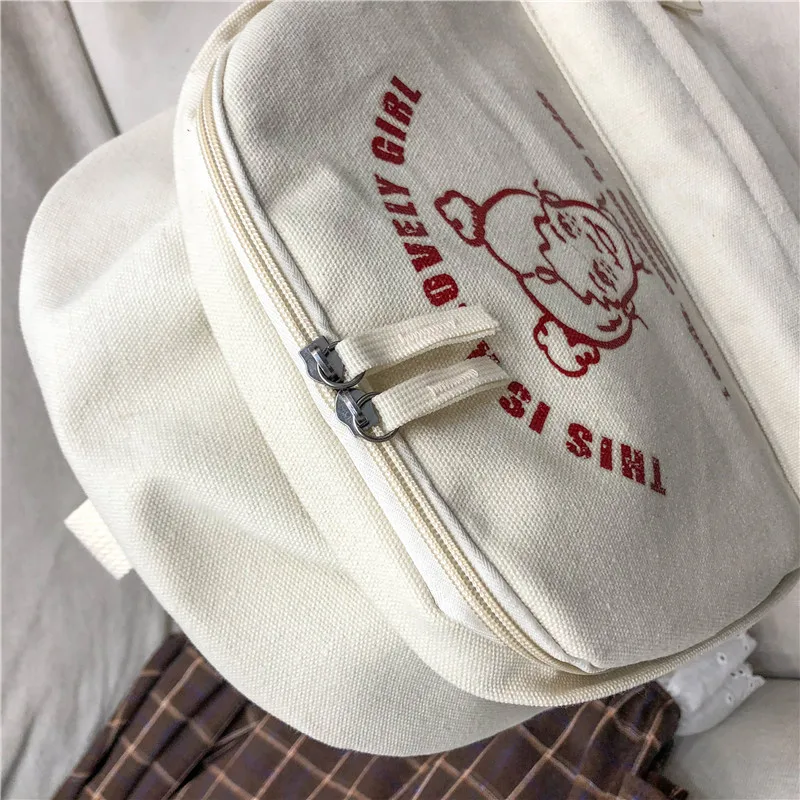 Женский тканевый рюкзак MENGHUO школьный в консервативном стиле для девочек