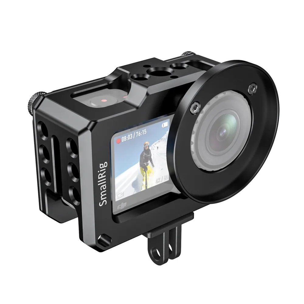 SmallRig Vlogging Cage для DJI Osmo Action с 1/4& 3/8 Arri установочными отверстиями для микрофона EVF крепление прикрепить CVD2360