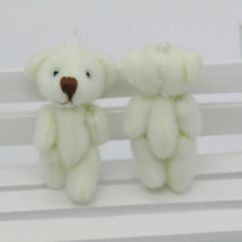 4,5 см, 100 шт./лот, Kawaii, маленькие мишки, мягкие плюшевые игрушки, мини-медведь, плюшевые игрушки, свадебные подарки, брелок GE098