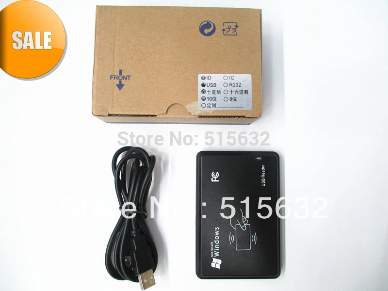 Высокое качество 125 кГц EM4100 новый безопасный черный USB RFID ID датчик приближения