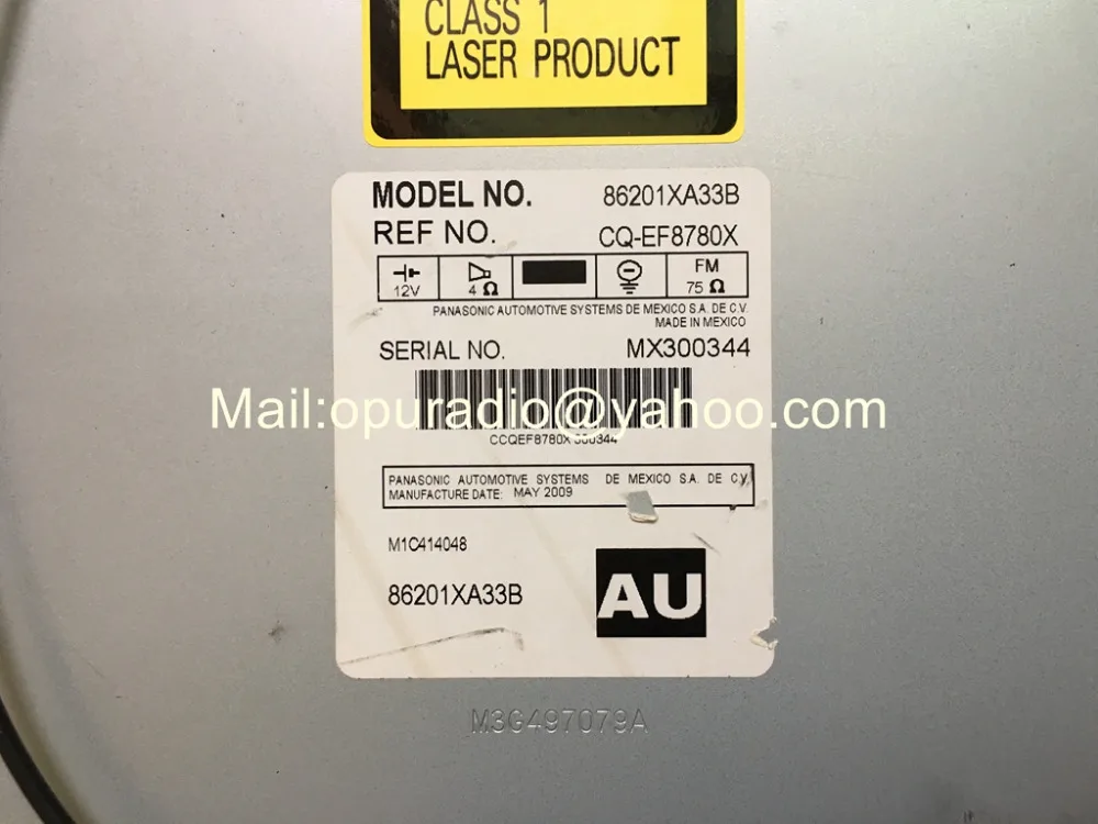 Фабричное радио Subaruu OEM 86201XA33B CQ-EF8780X 6 cd-чейнджер с MP3 для Subarru Tribeca 06-13 автомобильный