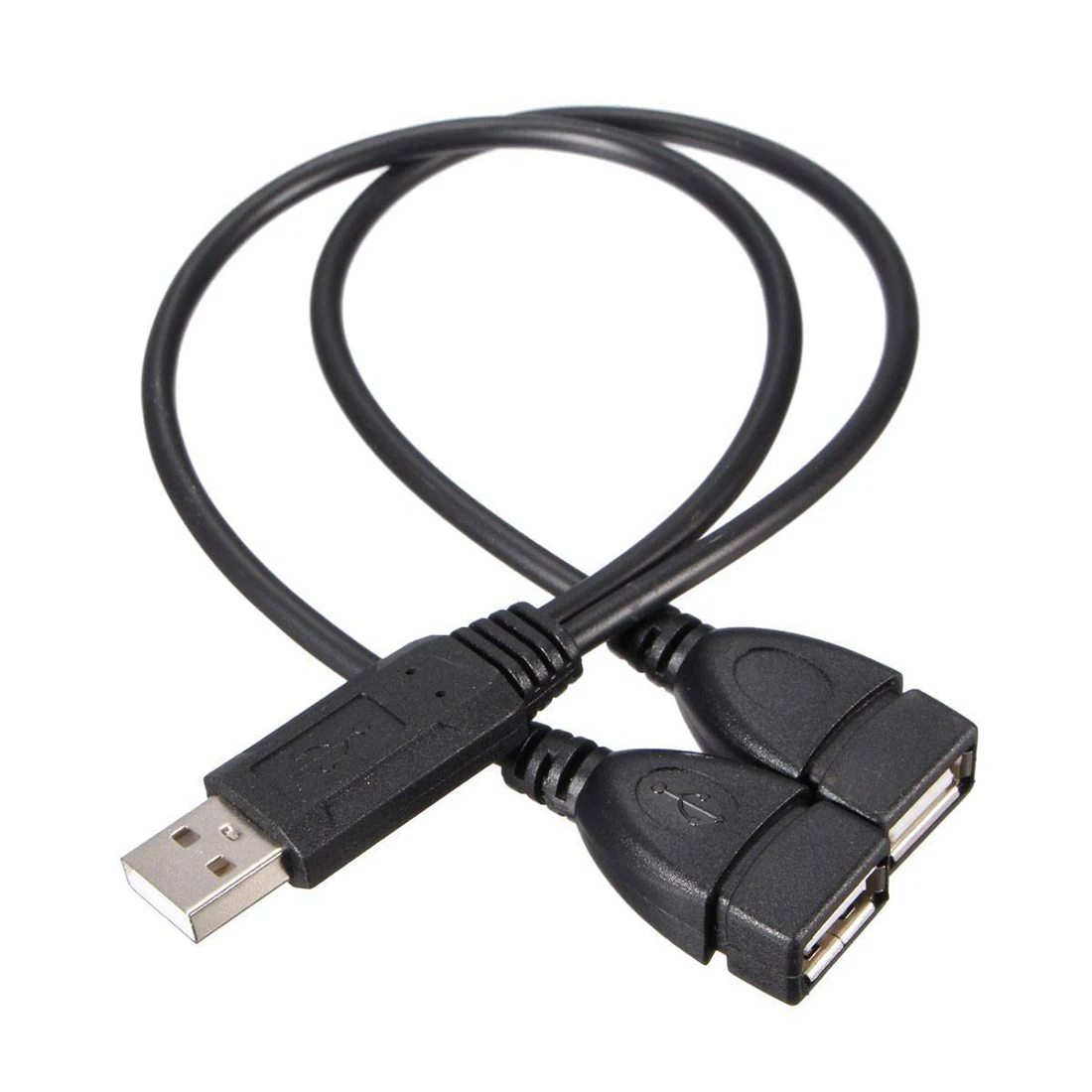 Кабель адаптер USB 2 0 A Male To Dual Female Jack Y Splitter Hub|usb male to female|usb cable female malejack usb |
