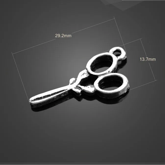 10 шт./Лот 13 7 мм * 29 2 мм|scissors charm|charm charmantique metal charms |