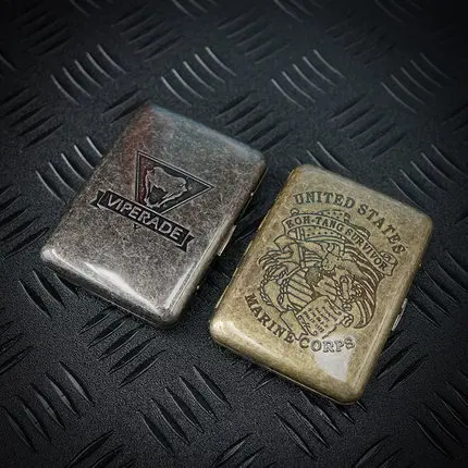 Проведения 16 шт. морских пехотинцев в стиле потертый шик Razer сигареты чехол
