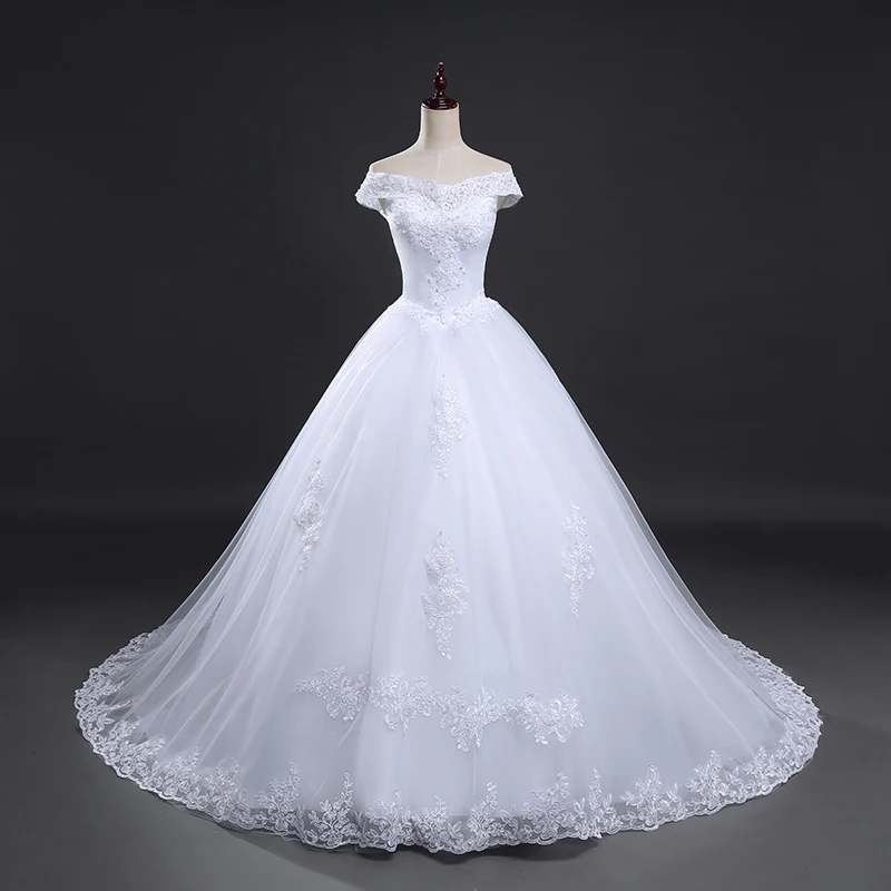 Свадебное платье Vestido De Noiva принцесса свадебное вечернее Аппликации Кружева 201907123