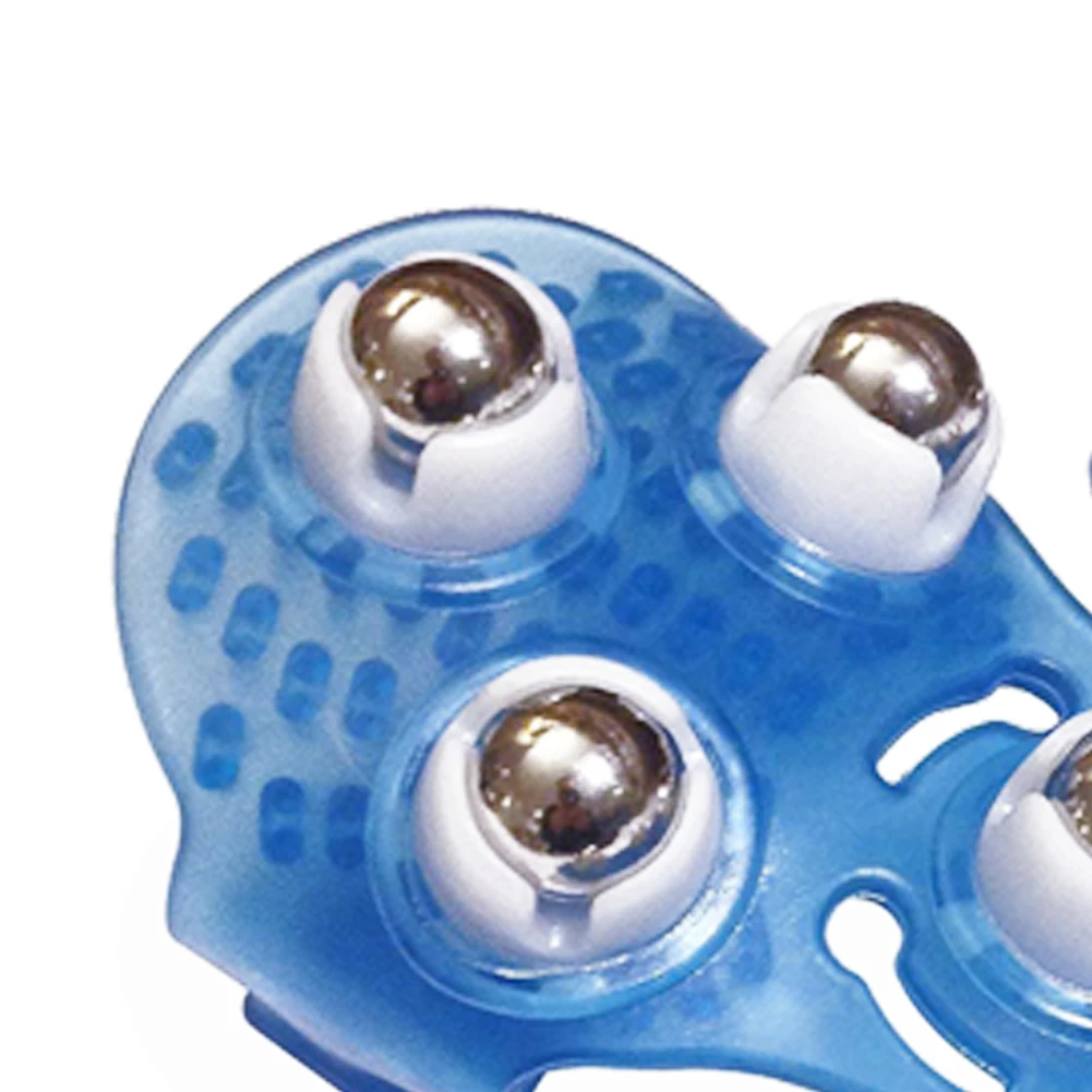 Creative Massage Glove Practical Body Contouring Massager 360 Degree Rotation Beads Blue Colorful |