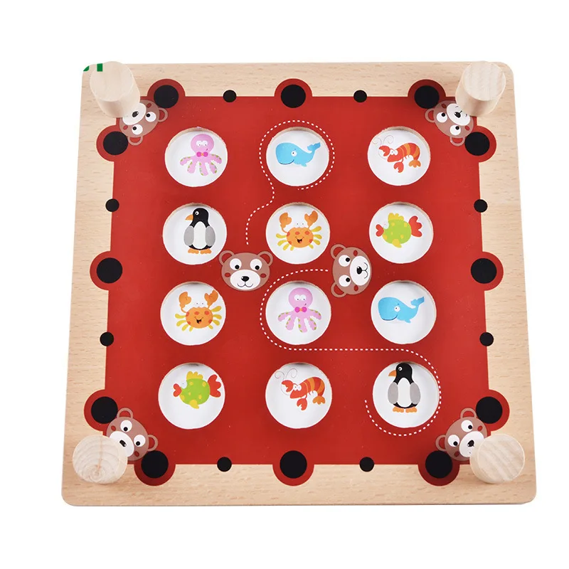 Новое поступление 2017 года Паззлы и Волшебные кубики медведь памяти шахматы