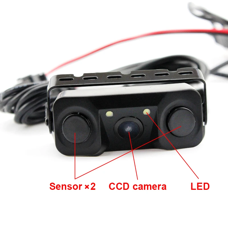 Новый звуковой сигнал CCD автомобильный обратный резервный светодиодный датчик