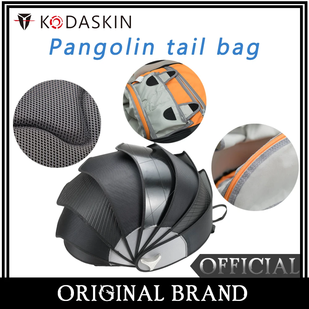

KODASKIN Motorcycle For Backpack Helmet Bag Male Shoulders Riding Knight Locomotive Oangolin Tail Bag Waterproof Bag
