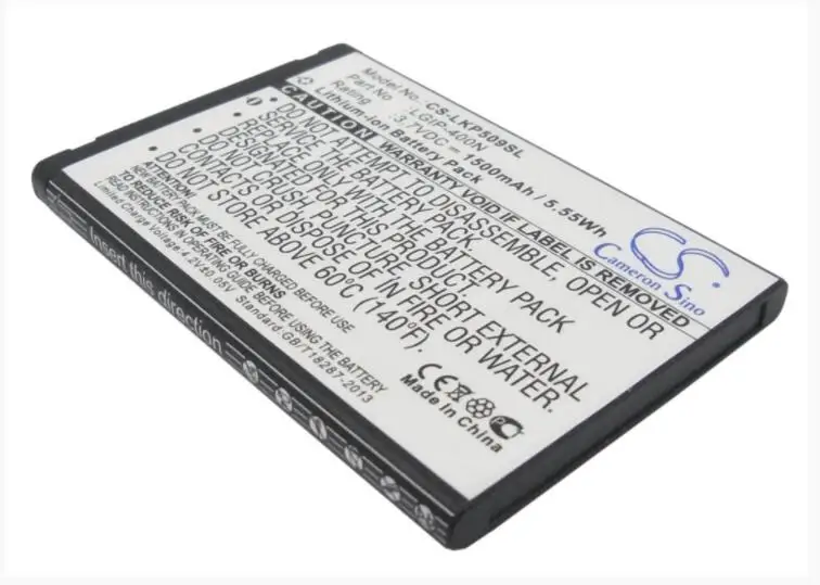 Аккумулятор Cameron Sino 1500 мАч для AT&ampT P505 Phoenix LG LS670 LW690 MS690 Optimus M P509 Thrive LGIP-400V SBPL0102301 |