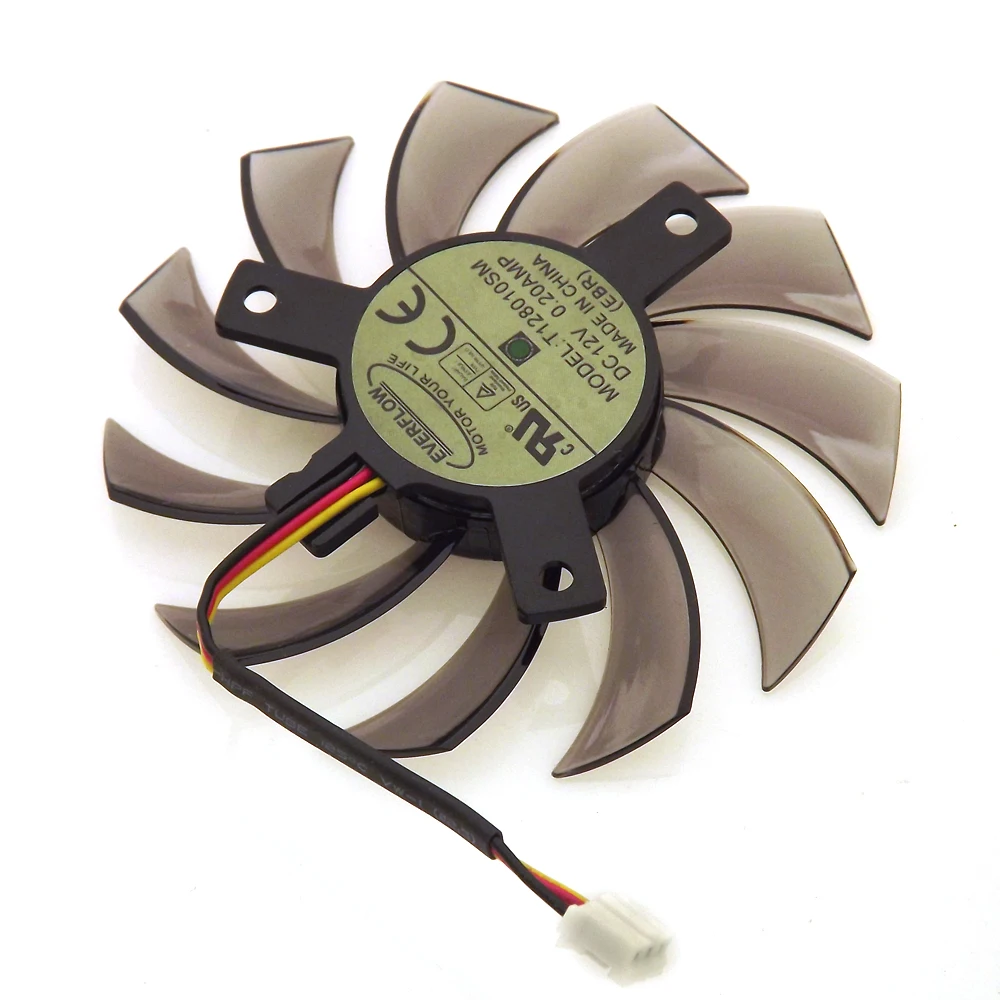 Бесплатная доставка T128010SM 12В 0.20A 3Pin для Gigabyte N580SO GTX460 GTX580 HD5870 N470SO N580UD охлаждающий