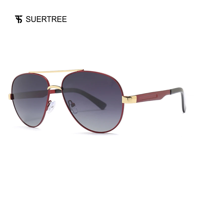 SUERTREE модные Pilot поляризационные новинка модный металлический Сверхлегкий