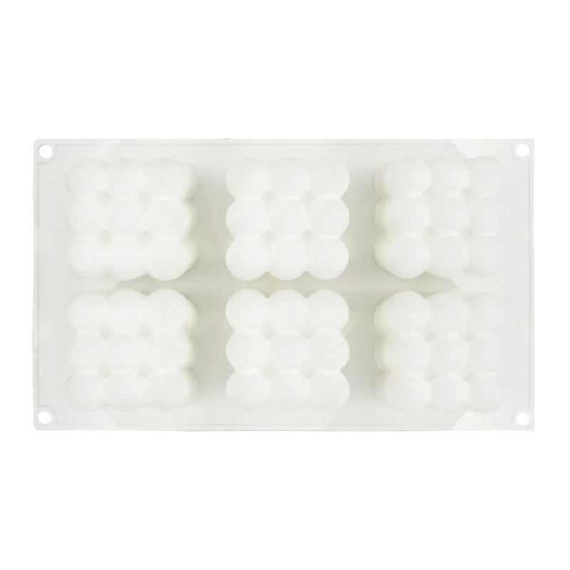 6 cavity DIY соевый воск форма для свечей пластырь для ароматерапии свечи 3d силиконовая форма ручной работы соевые свечи Арома Воск Мыло Формы - Цвет: 6 cavity