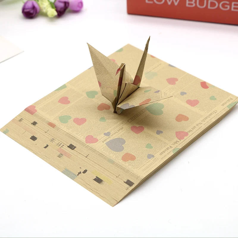 vintage flower origami paper 14.5x14.5cm 72sheets kids craft scrapbooking decorative floral papers | Дом и сад