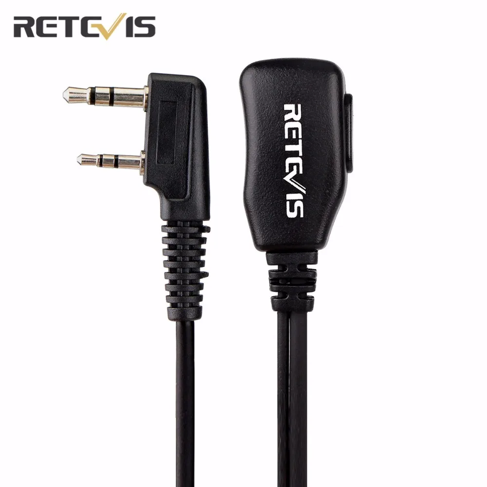 10 шт. Retevis 2 Pin PTT MIC гарнитура Скрытая Акустическая трубка в ухо наушник для Kenwood
