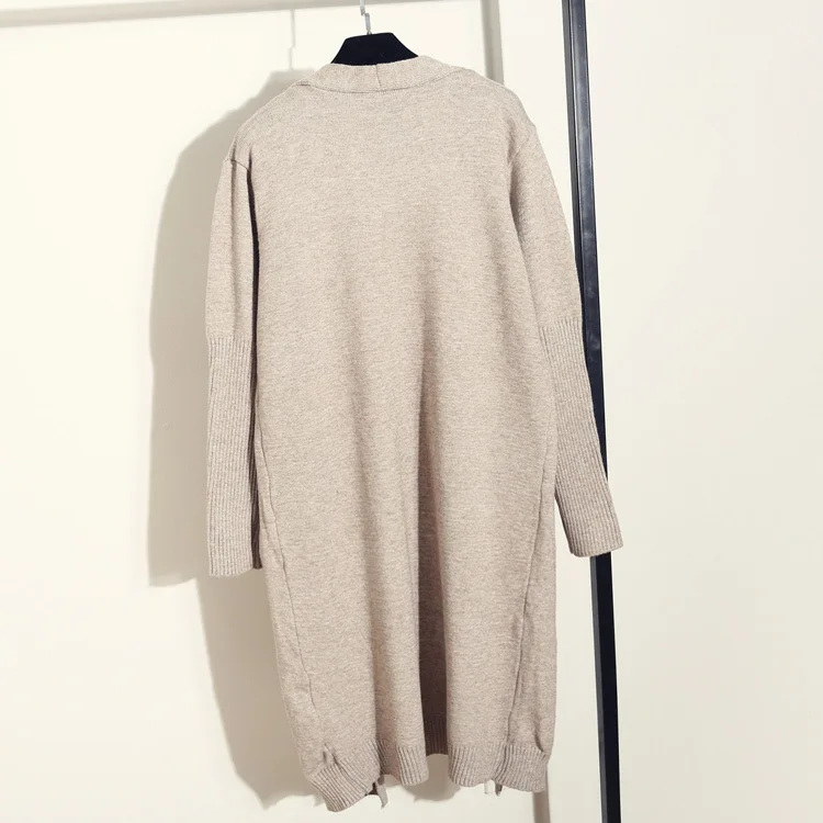 Long Sleeve Autumn Women Sweaters and Cardigan Thick Coat Casual Office Lady V Neck Top Femme |