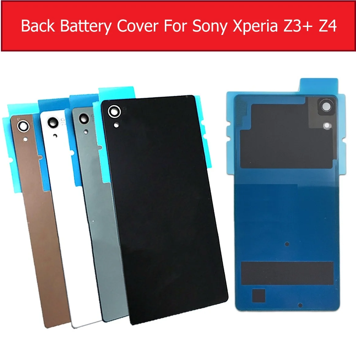 Задняя крышка батарейного отсека стеклянная для Sony Xperia Z4 Z3 +/Z3 Plus E6553 E6533 SO-03G чехол +