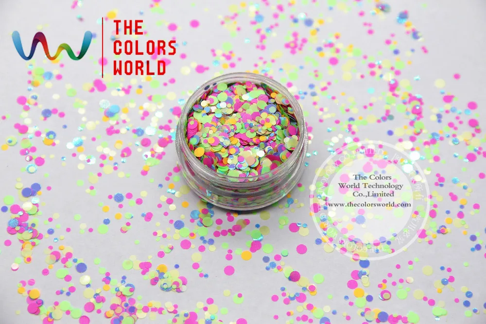 _ Смешанные размеры смешанные цвета круглая точка форма для ногтевого дизайна и