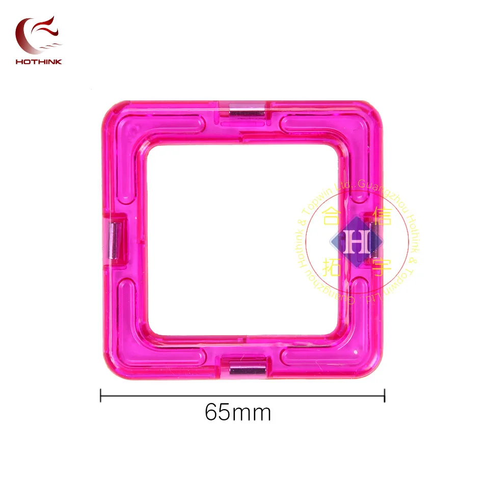 Hothink 5 pcs Big size Square Magnetic Blocks DIY building bricks parts accessory construct Magnet model Educational toys | Игрушки и
