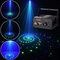 suny 12 gb patterns laser light blue led stage light sound activated gobo projector show for club bar dj disco home partyz12gb