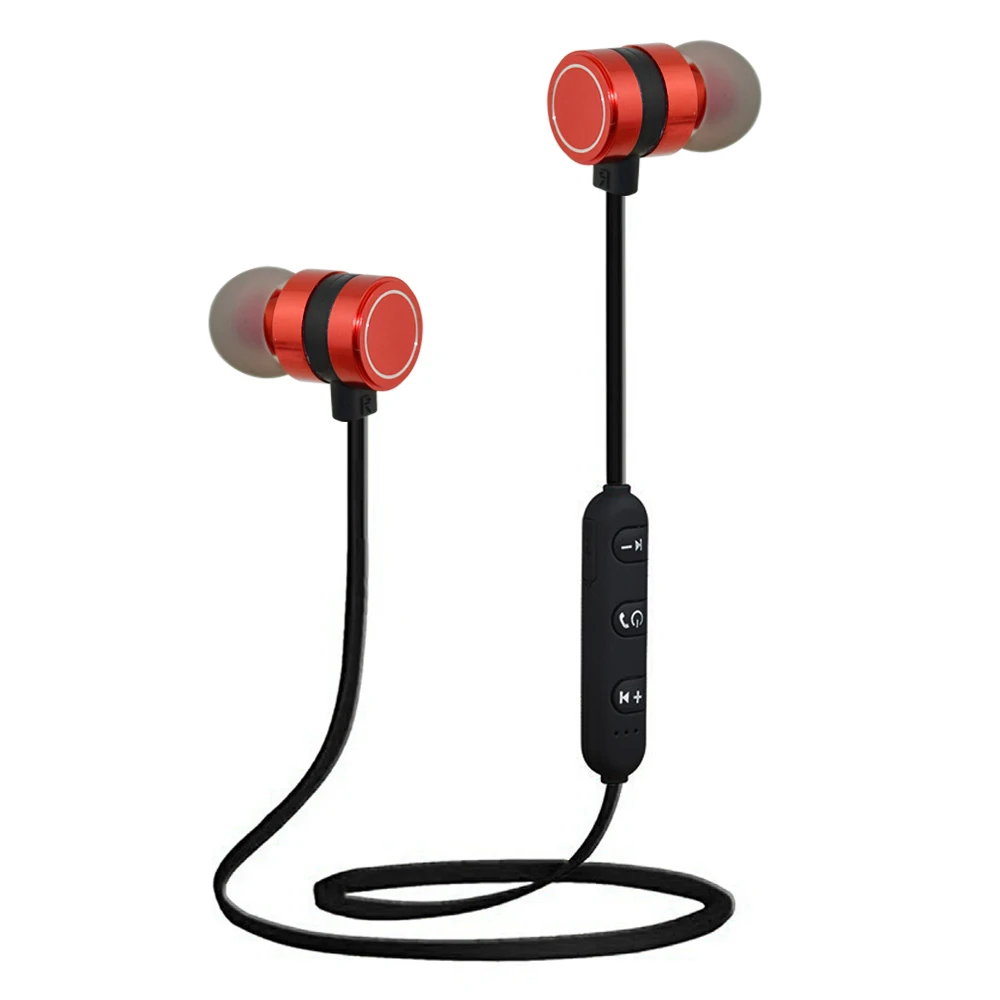 

qijiagu 10pcs Sports Wireless Bluetooth Earphone Sweat Proof Earphone Magnetic Stereo Headset for Mobile Phone with mic