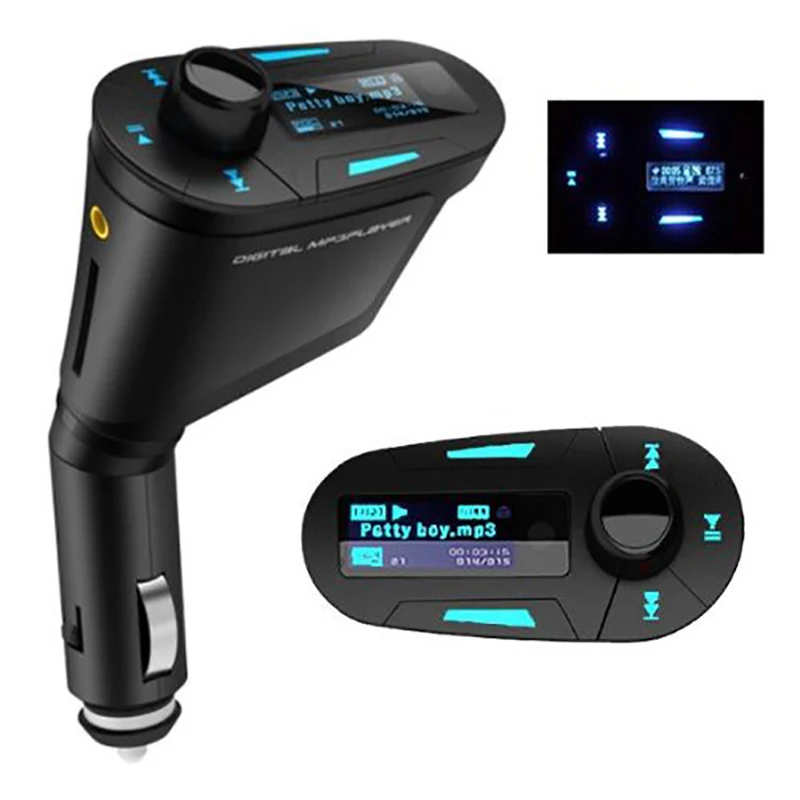 Автомобильный комплект с поворотом на 360 градусов MP3 плеер беспроводной fm