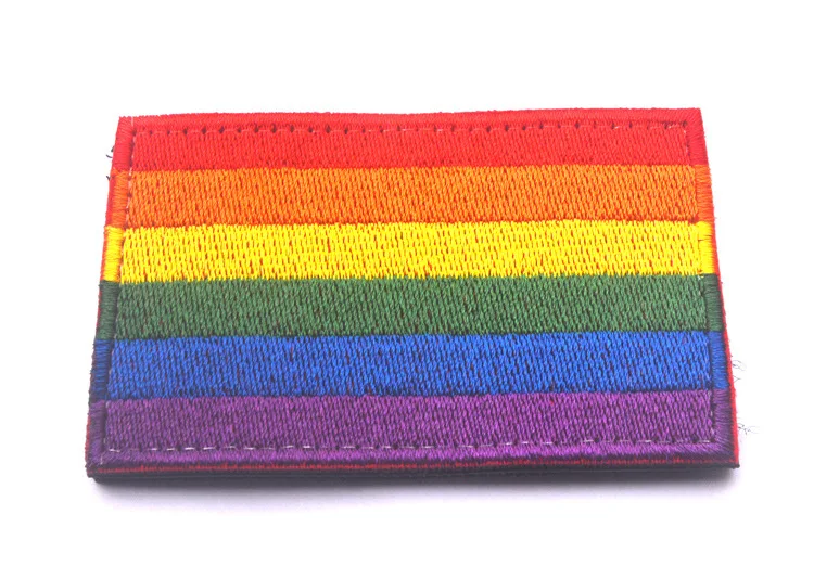 Радужный Флаг ПАСЕ гей-порода для лесбиянок LBGT гей-Прайд вышитый мир патч для тканевого рюкзака