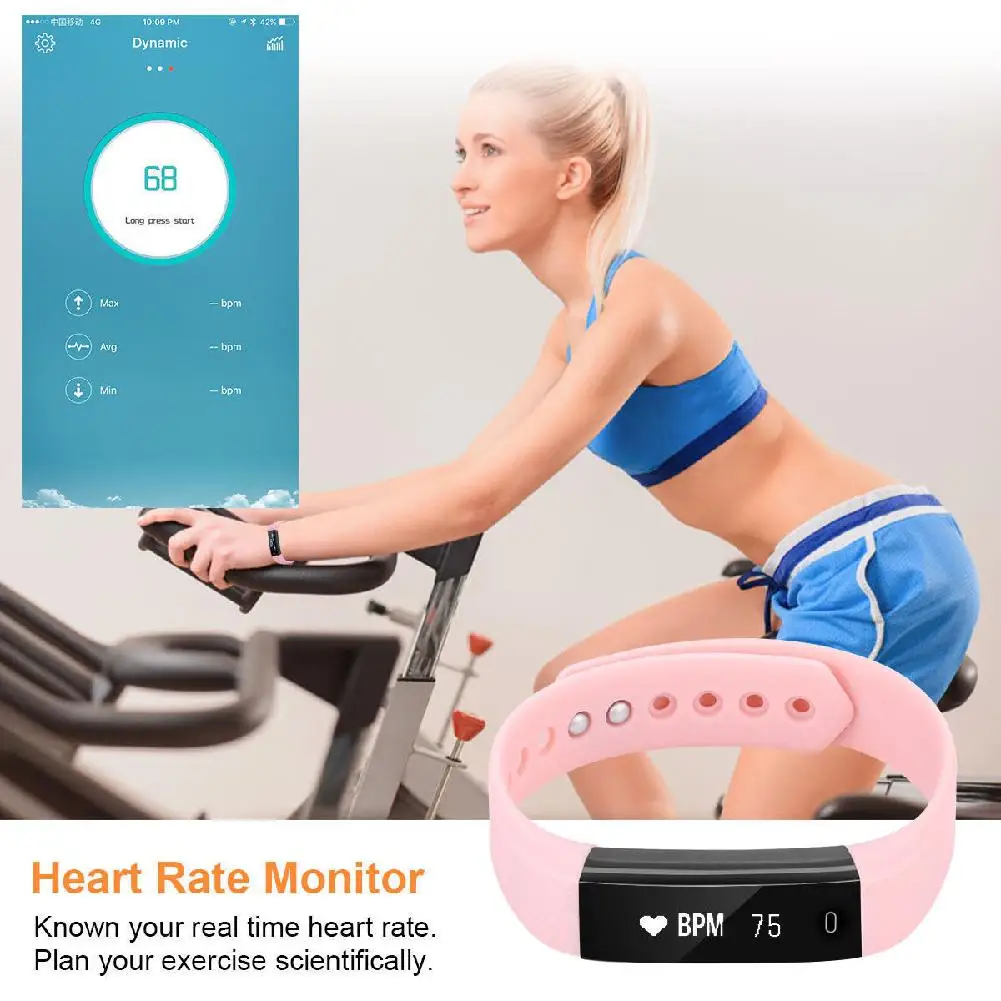 Трекер умный Браслет ID115 Veryfit приложение Bluetooth монитор активности будильник спортивный браслет для iOS Android R15