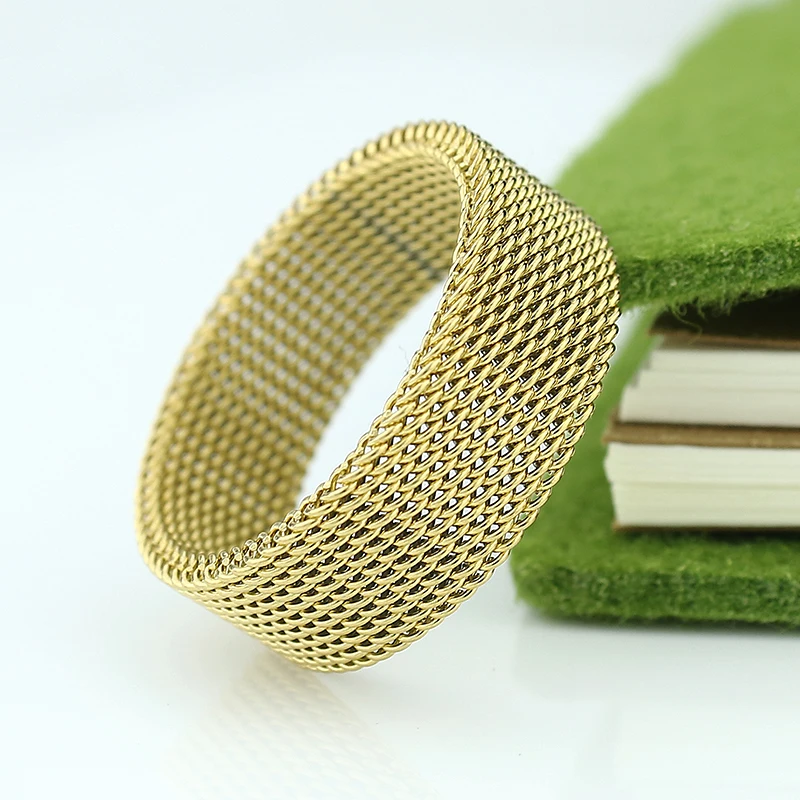 Кольцо из мягкой титановой стали шириной 8 мм|titanium steel ring|jewelry ringsrings for women wedding |