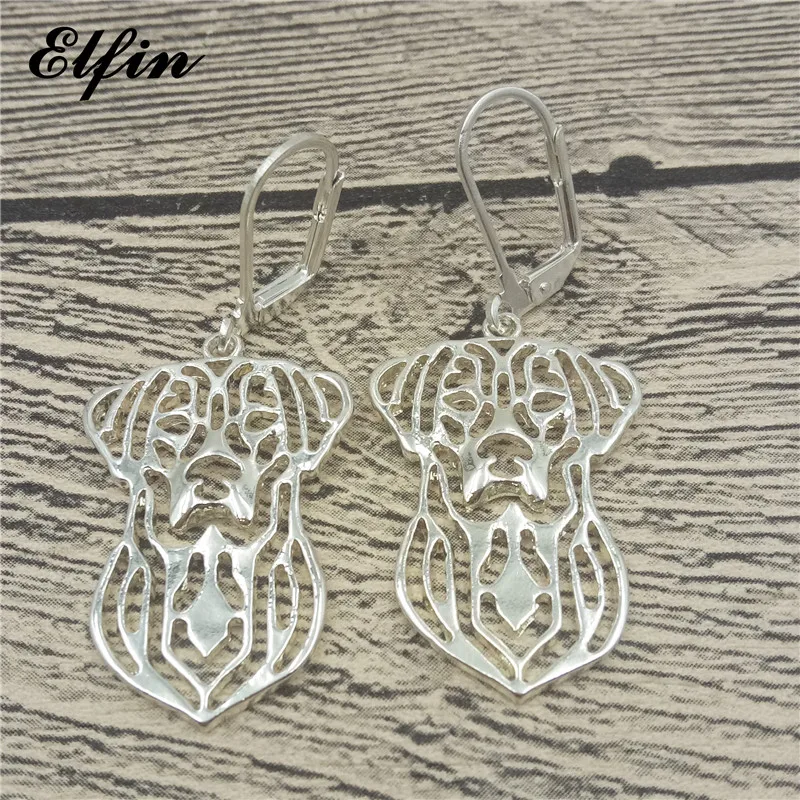 Elfin New Trendy Labrador Retriever Earrings Fashion Jewelry Gold Color Silver Drop For Women | Украшения и аксессуары