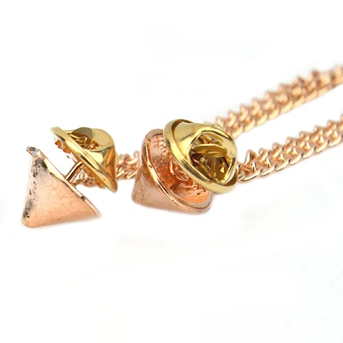 Женская мода OL стиль рок цепи Шипы Заклепки гвоздик футболка воротник